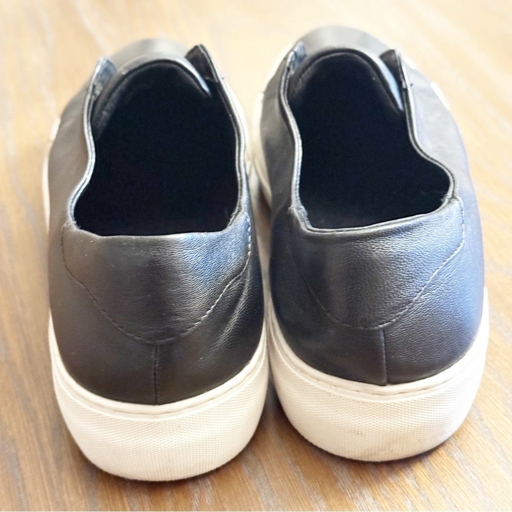 J/Slides NYC Slip-On Platform Leather Sneakers in Black 8.5 - Picture 7 of 9